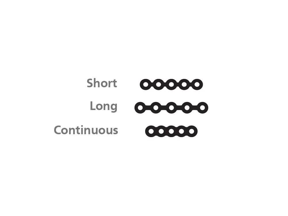 U Ortho E-Chain (15 ft) - Long White