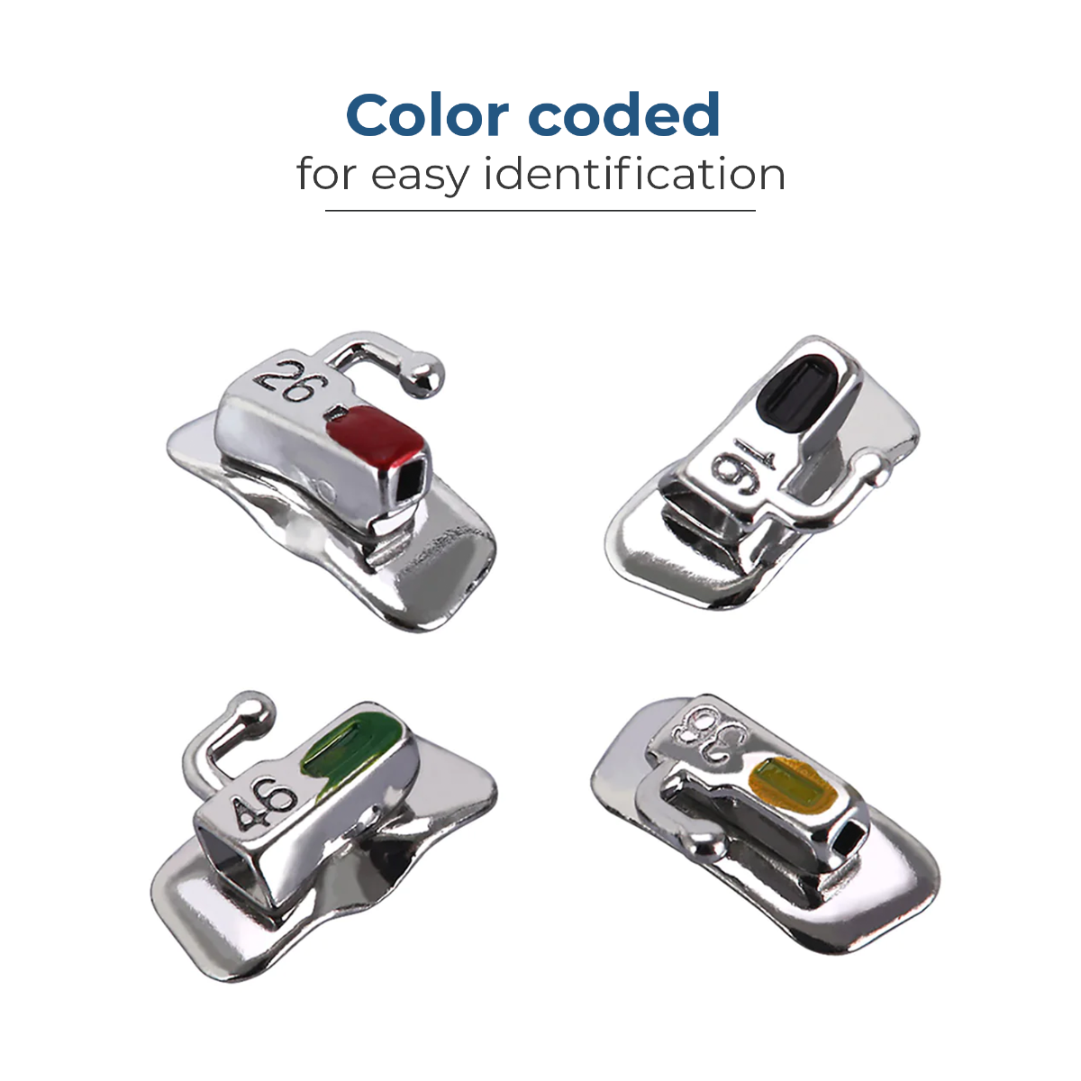 Waldent Ortho Bondable Buccal Tubes MBT 0.022 (Pack of 20 Sets)