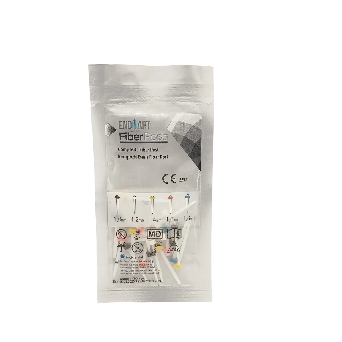 Endoart Composite Fiber Post Refill Assorted