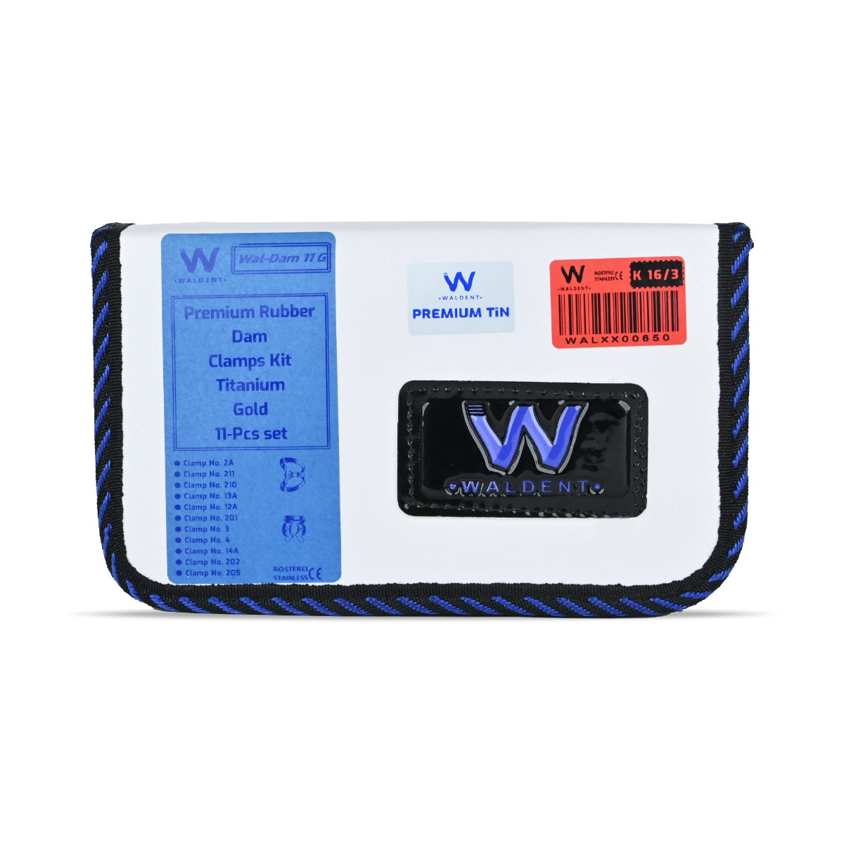 Waldent Rubber Dam Clamps Kit Titanium Gold (Set of 11) (K16/3)