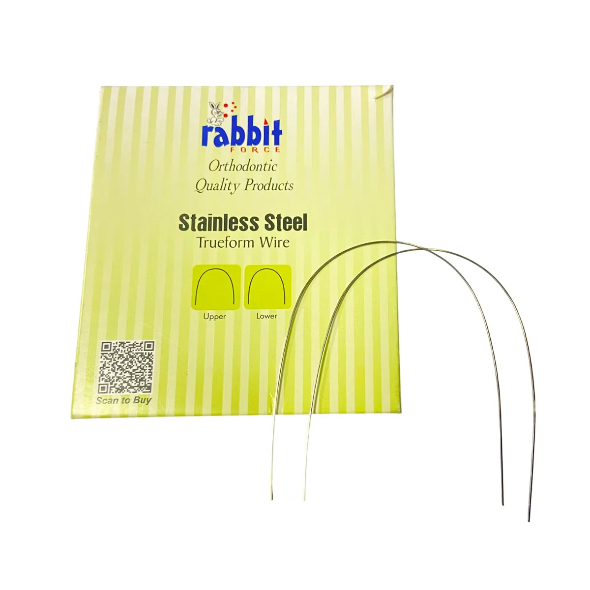 Rabbit Force Stainless Steel Rectangular Wires Trueform Pack Of 10