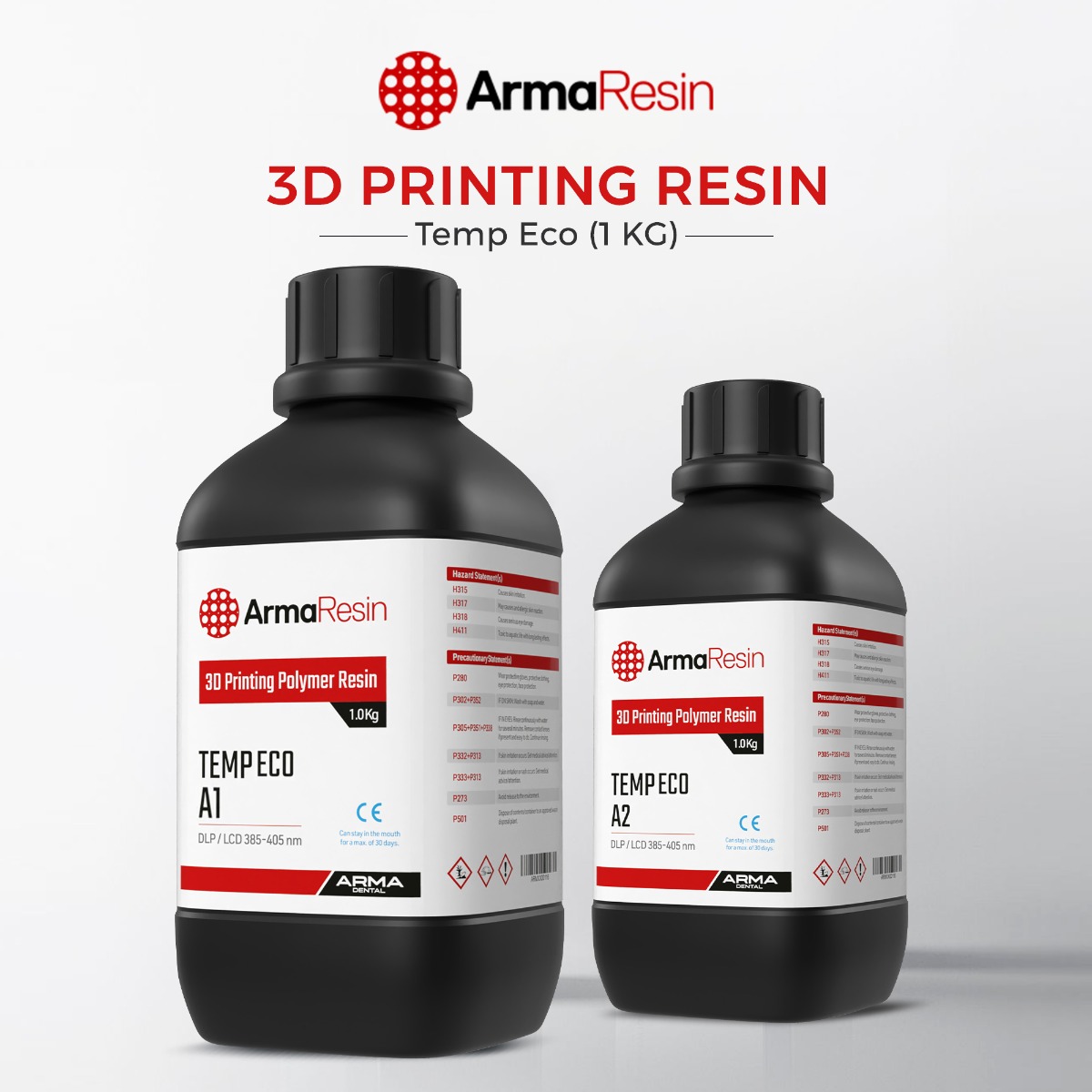 Arma Dental 3D Printing Resin - Temp Eco (1 KG)