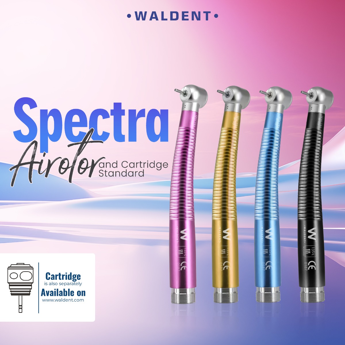 Waldent Spectra Airotor And Cartridge - Super Torque 