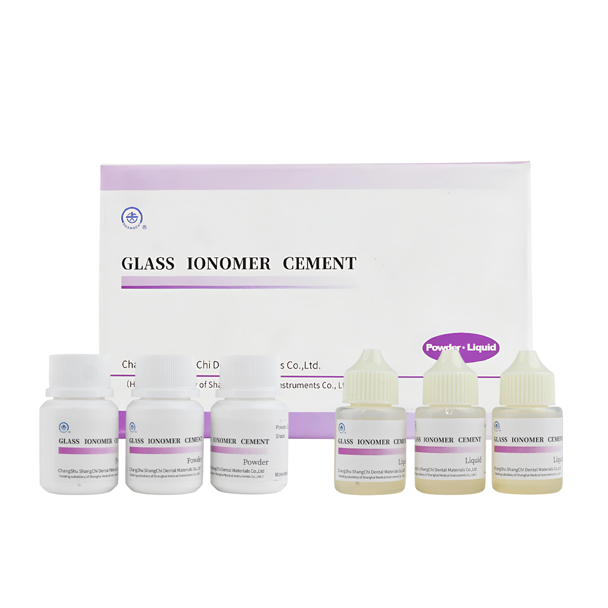 China Gic (3 Bottle Powder + 3 Bottle Liquid)