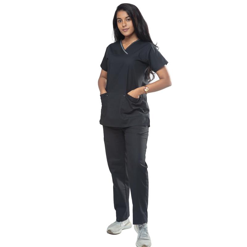 Uniform Craft Designer Scrubs Female - DSDXO1 - Black