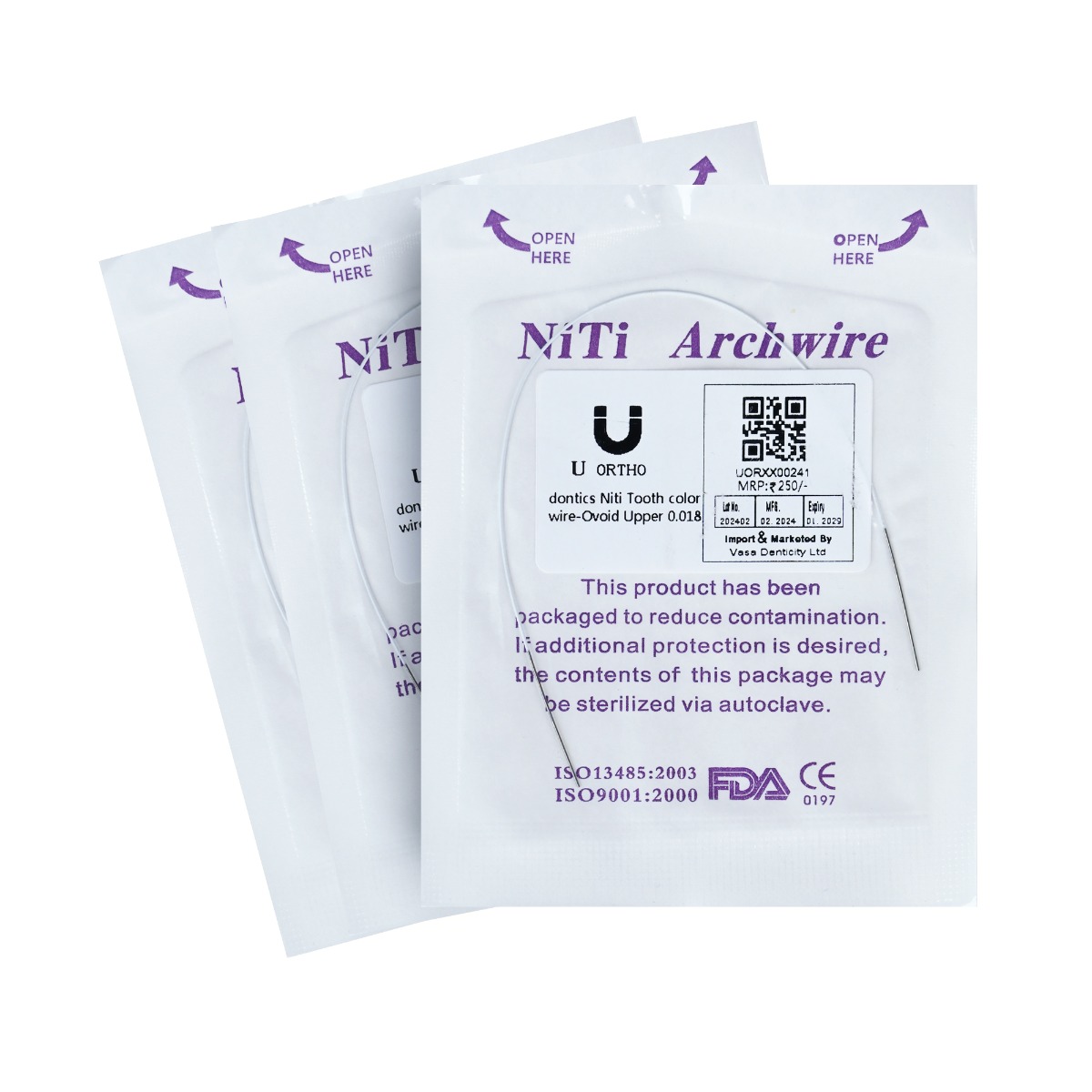 U Ortho Niti Tooth Color Wire - Ovoid (Pack of 1)