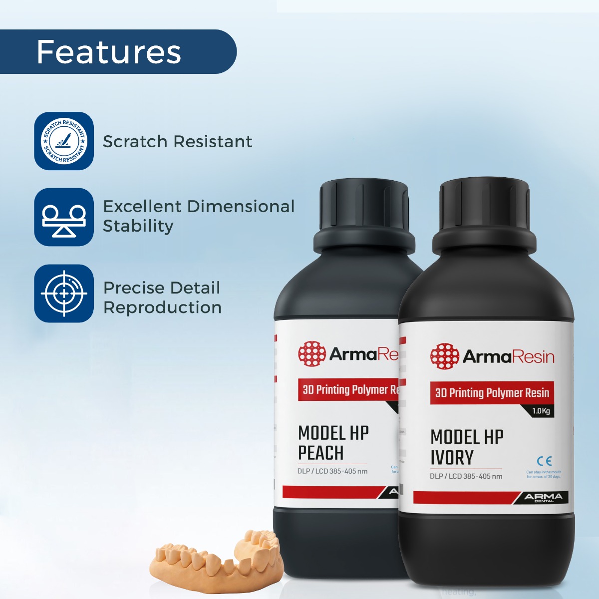 Arma Dental 3D Printing Resin - Model HP (1 KG)