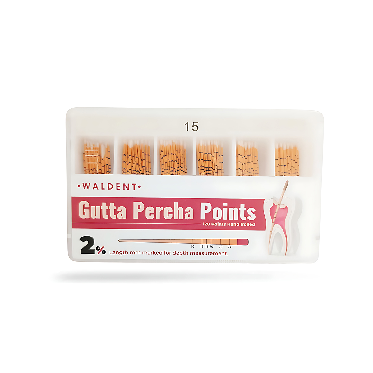 Waldent Gutta Percha Points 2% (Length Marked) #15