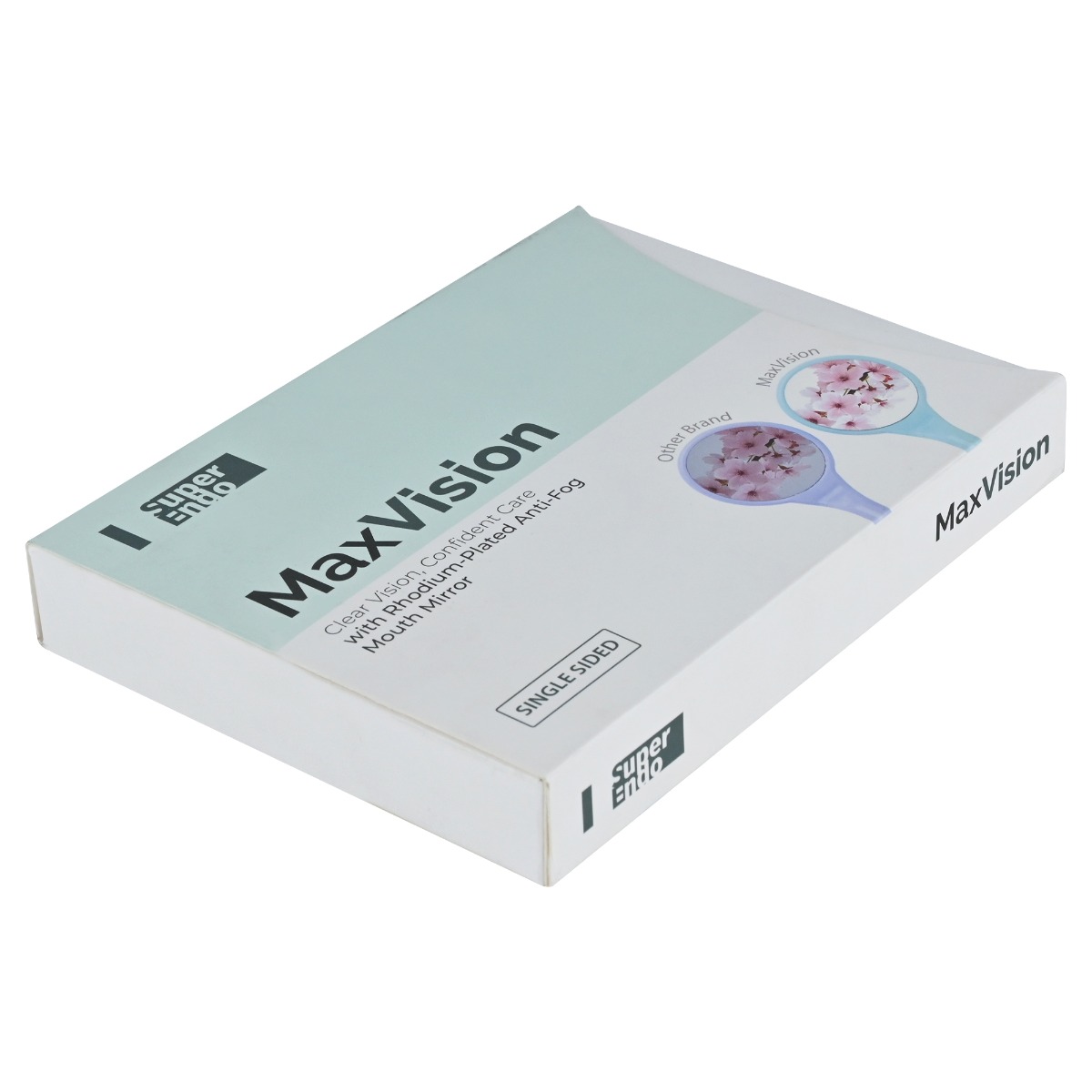 SuperEndo MaxVision Rhodium-Coated Anti-Fog Mouth Mirror (Pack of 10)