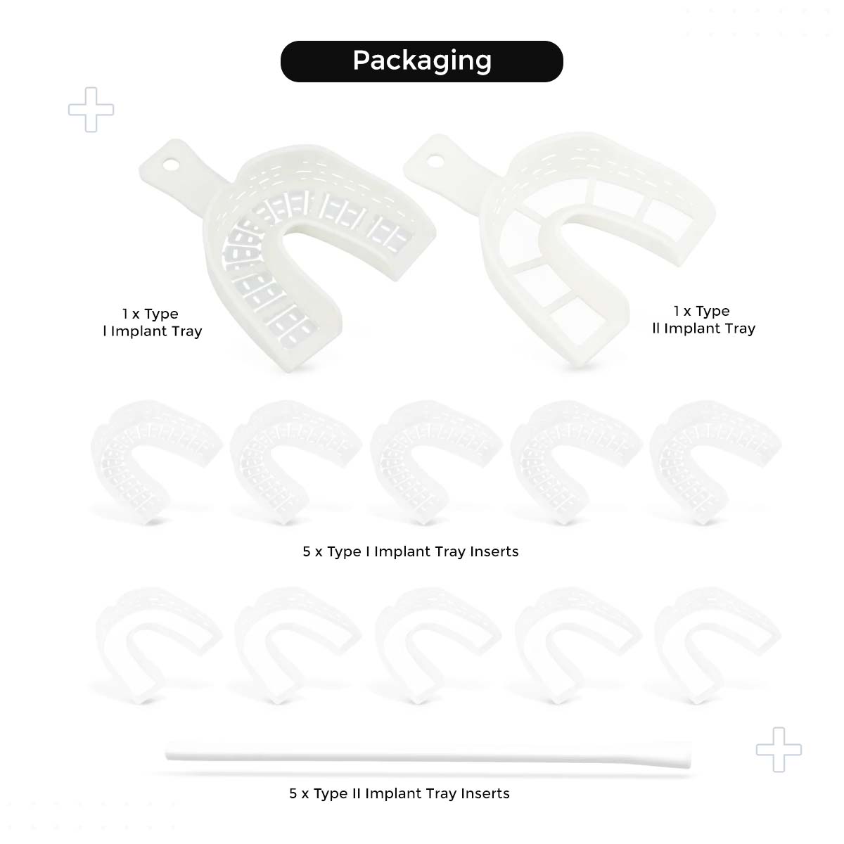 Cotisen Implant Impression Trays Set 