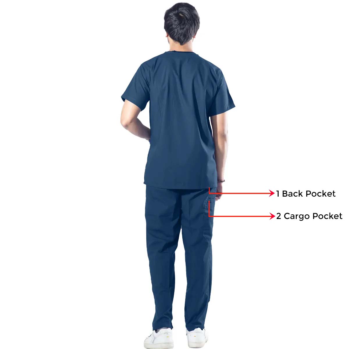 Uniform Craft Designer Scrubs Male - DSDV01 - Olive Blue