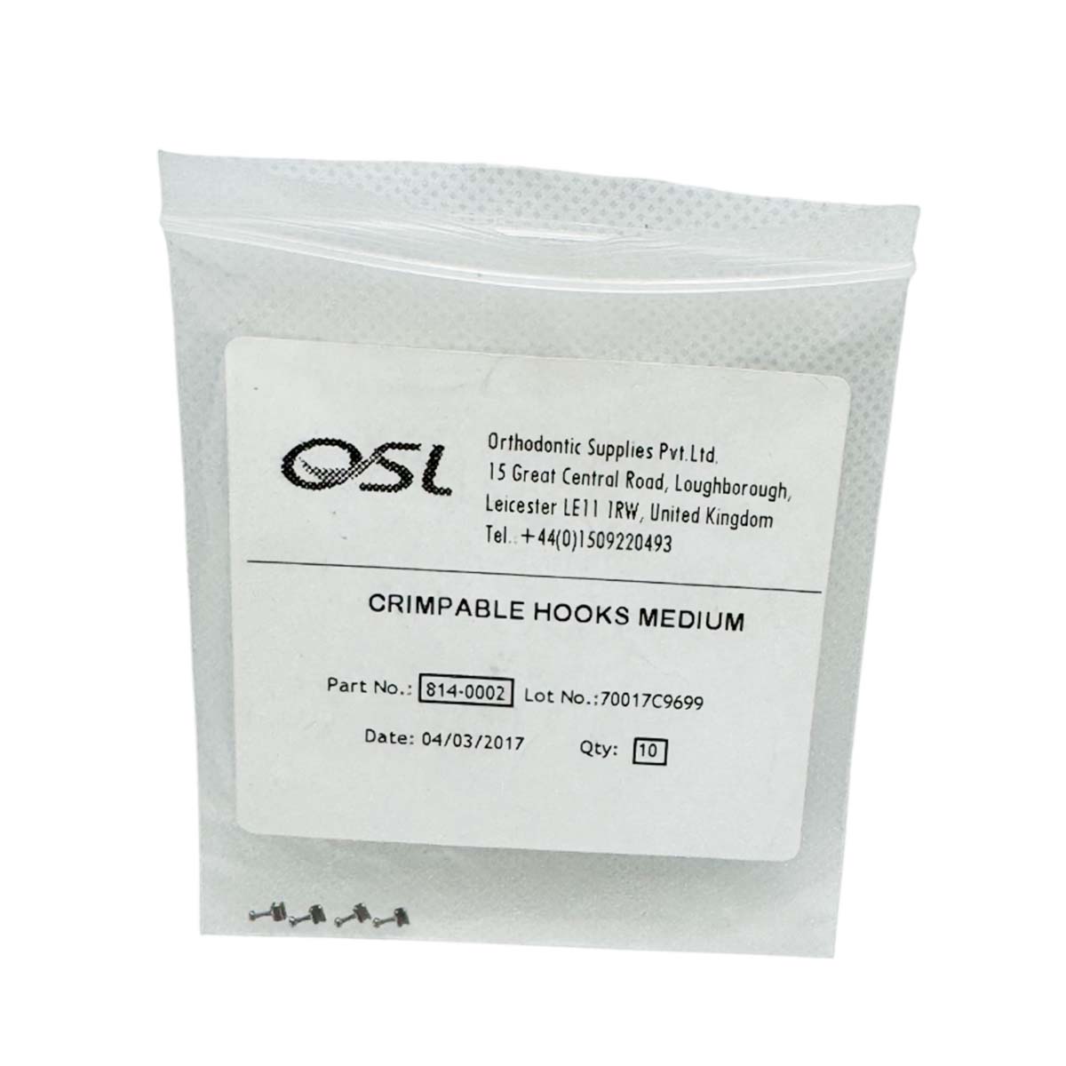 OSL Crimpable Hooks - Medium (Pack Of 10) 