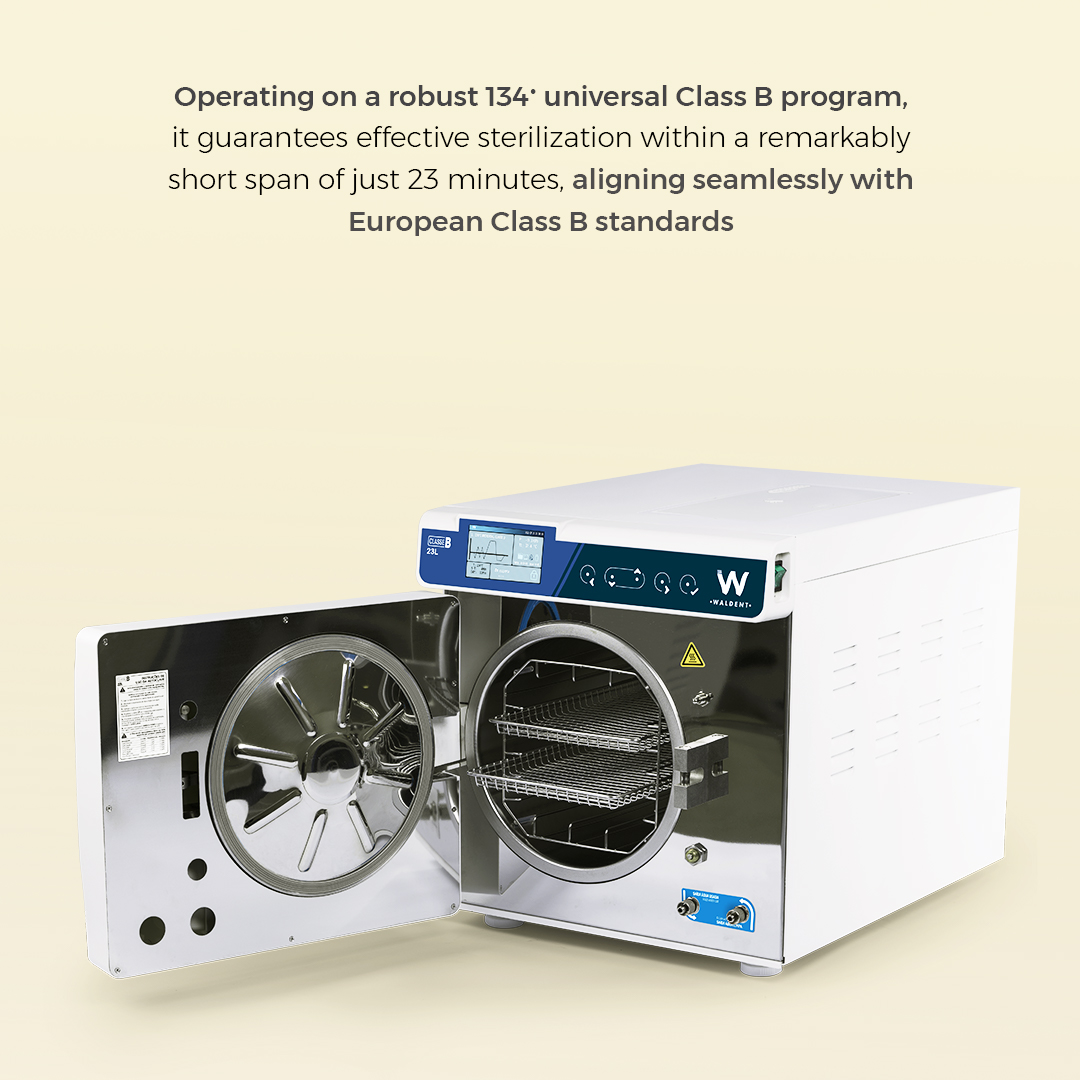 Waldent Schuster Class B Autoclave 23L