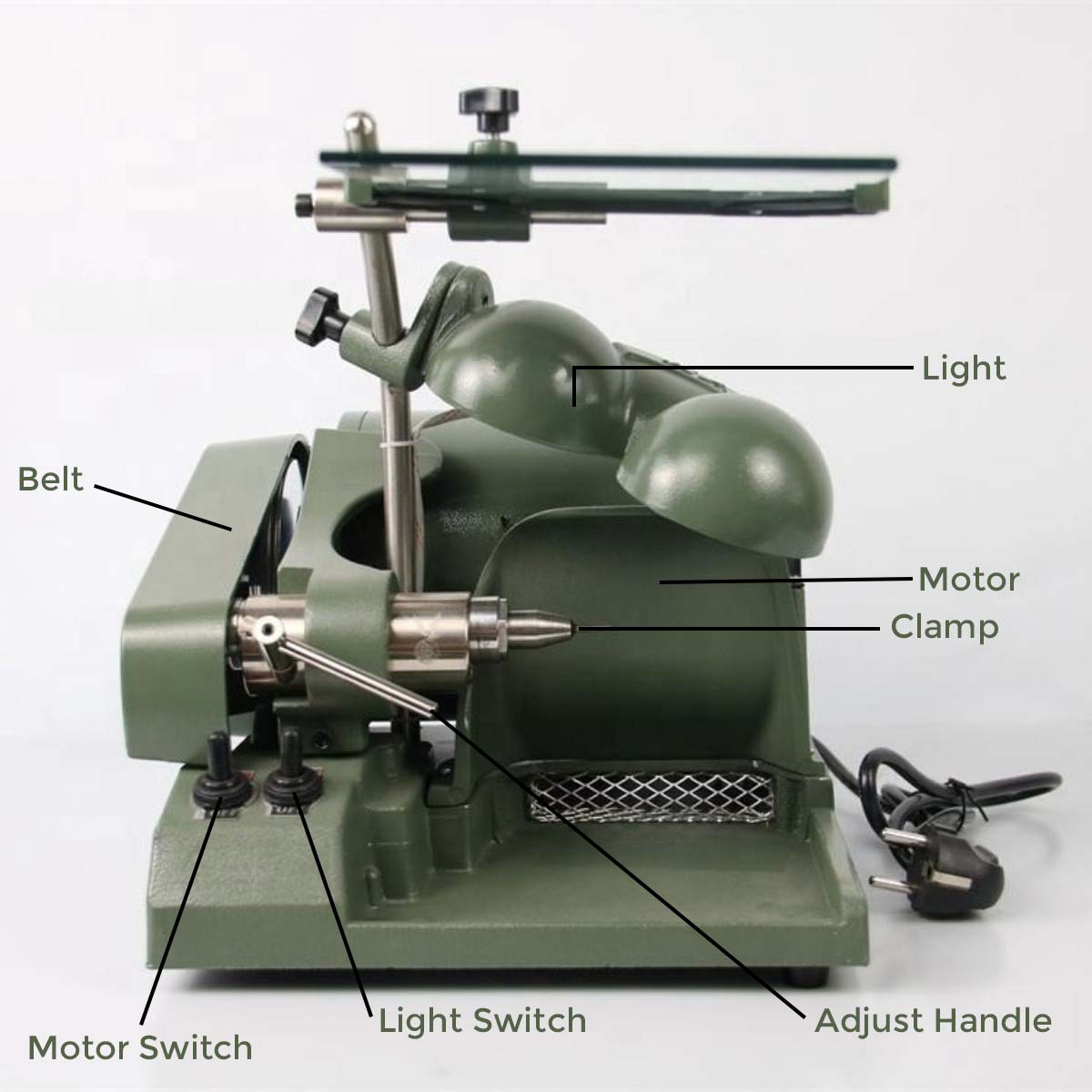 Jinguang Dental High Speed Polishing Grinder Cutting Machine with Saeyang Spindle