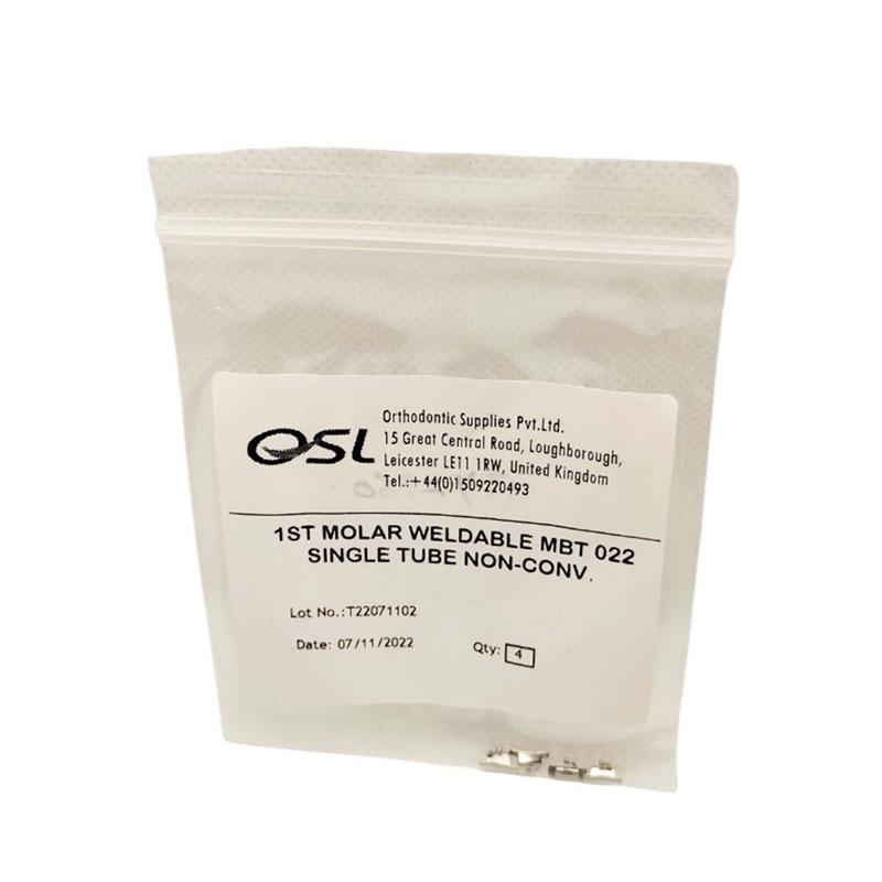 OSL 1st Molar Weldable Buccal Tubes MBT 0.022 (Pack Of 4)