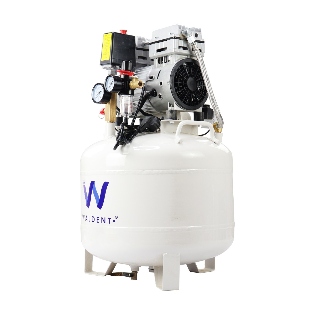Waldent TurboX Pro Dental Air Compressor 1.1HP- Round Tank (WAC-110-TP-RT)