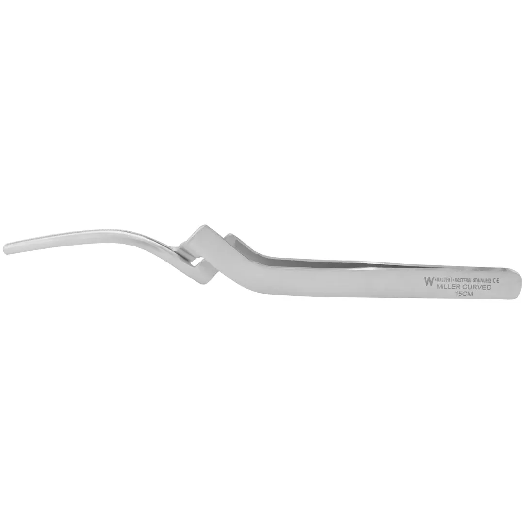 Waldent Articulating Paper Tweezer Miller's Curved 15cm (23/102)