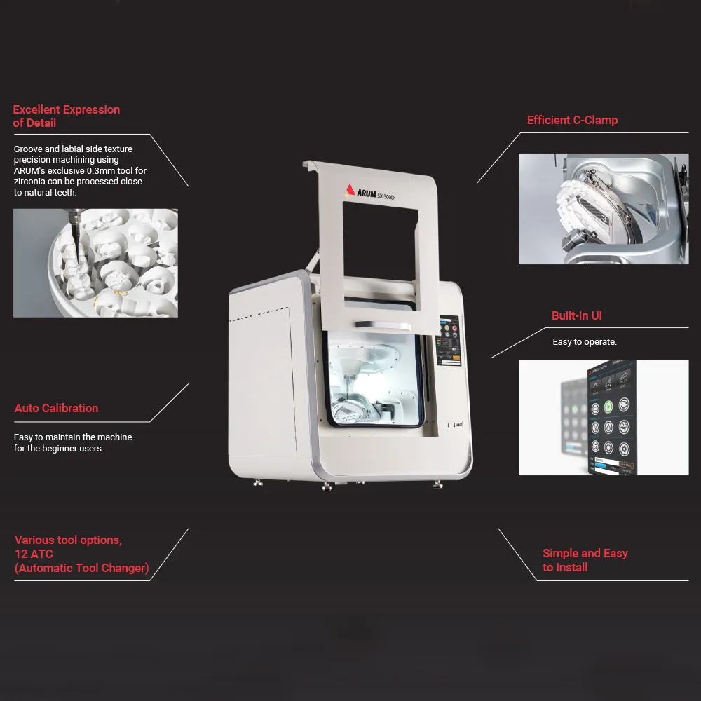Arum 5X-300D CAD/CAM Milling Machine