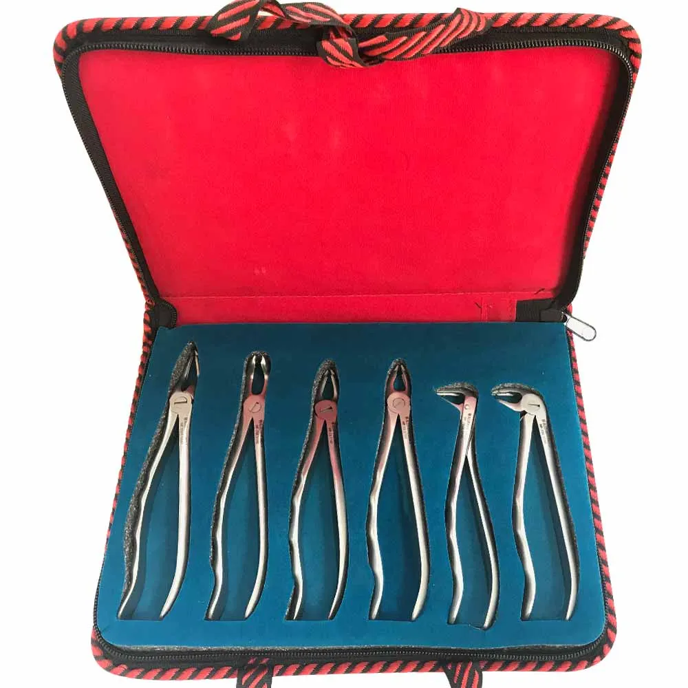Waldent Atraumatic Extraction Instruments Forceps Kit Set of 6