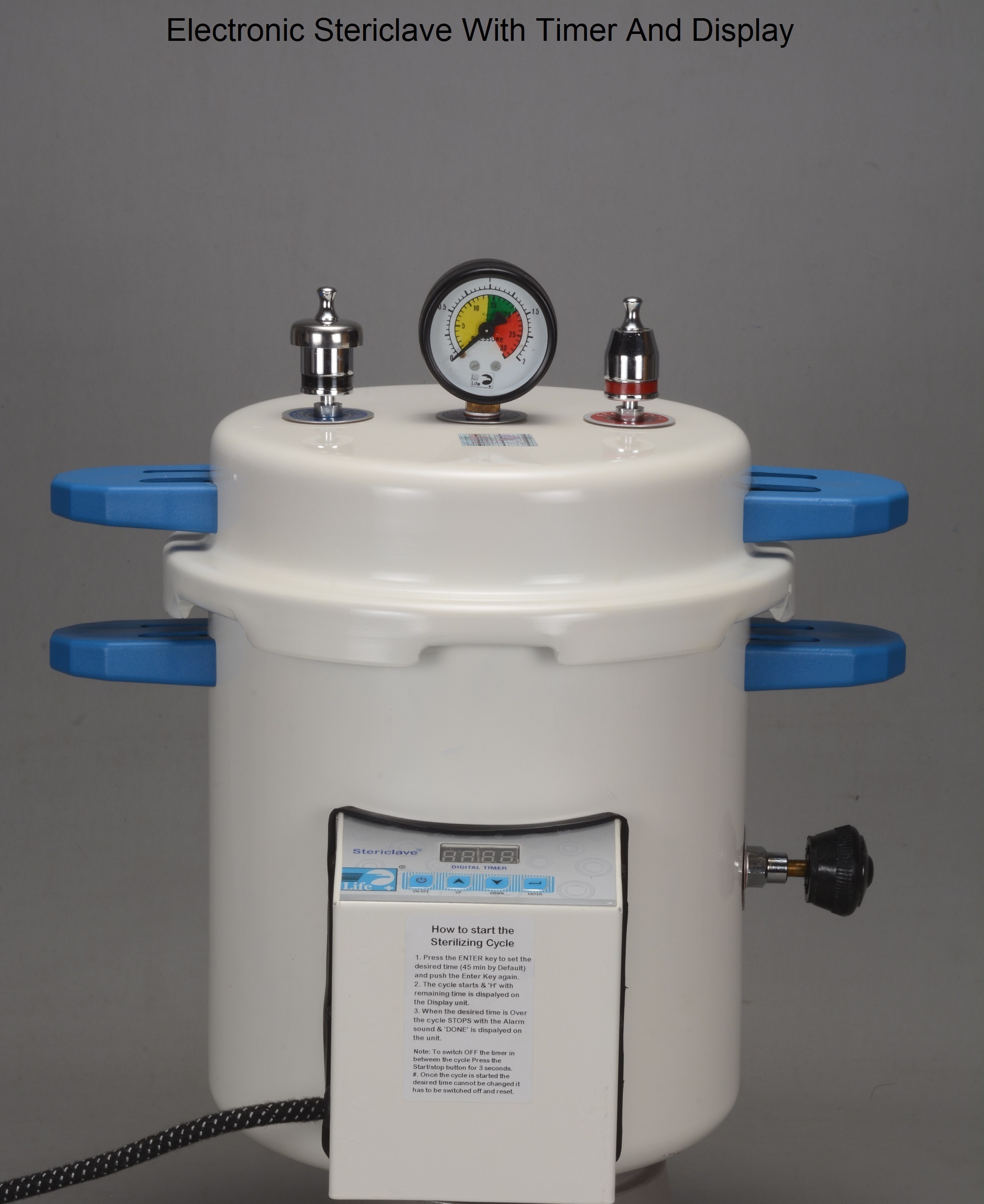 Life Steriware Electronic Portable Steam Stericlave with Digital Display Timer