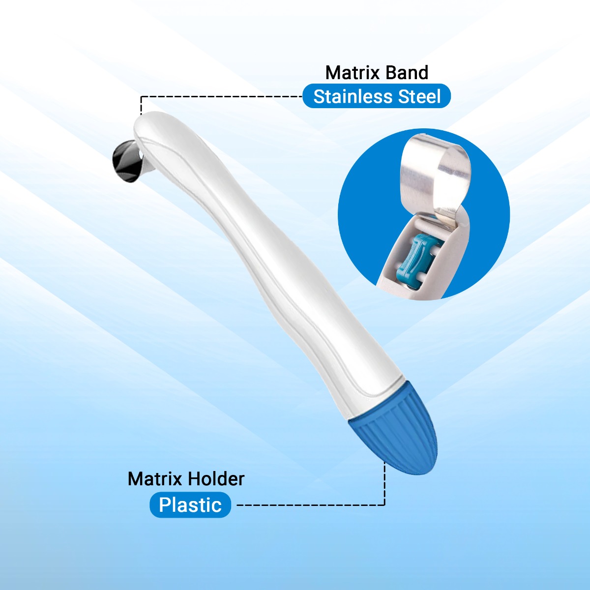 SuperEndo Automatic Matrices 6 mm Curved Wide Band (Green C-6)