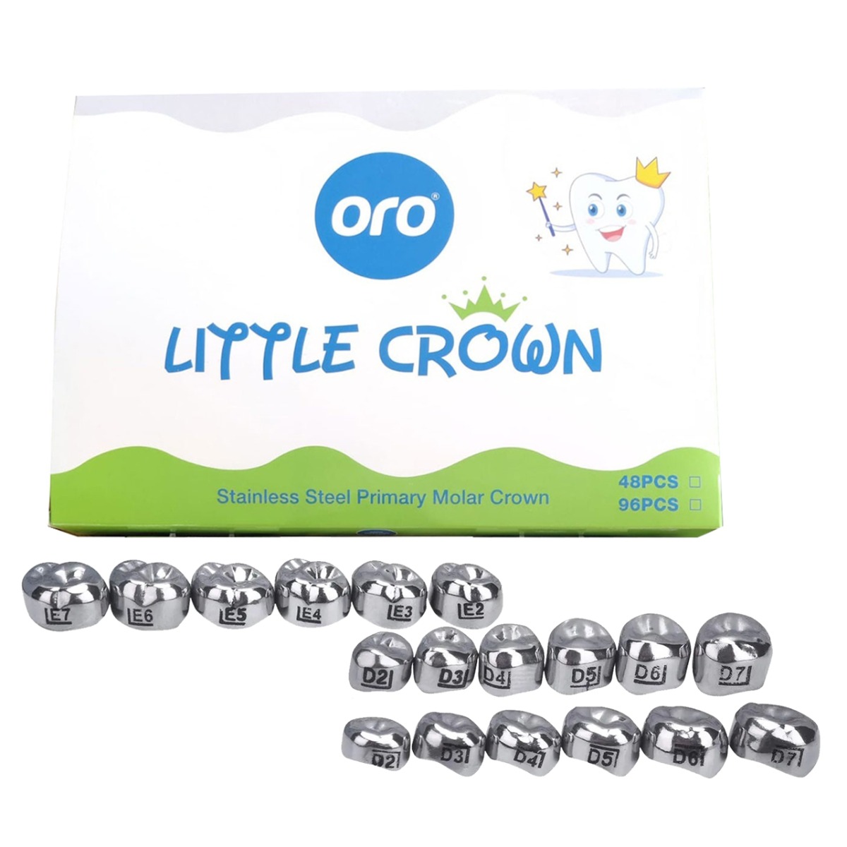 Oro SS Little Crown Primary Molar Kits