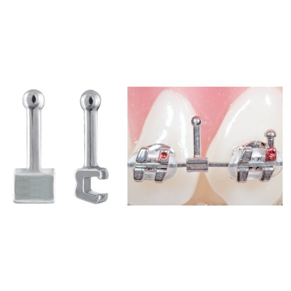 Sea-stars 50 Pcs Dental Orthodontic Crimpable Hooks – Short Popular Type – 5 Bags Of 10