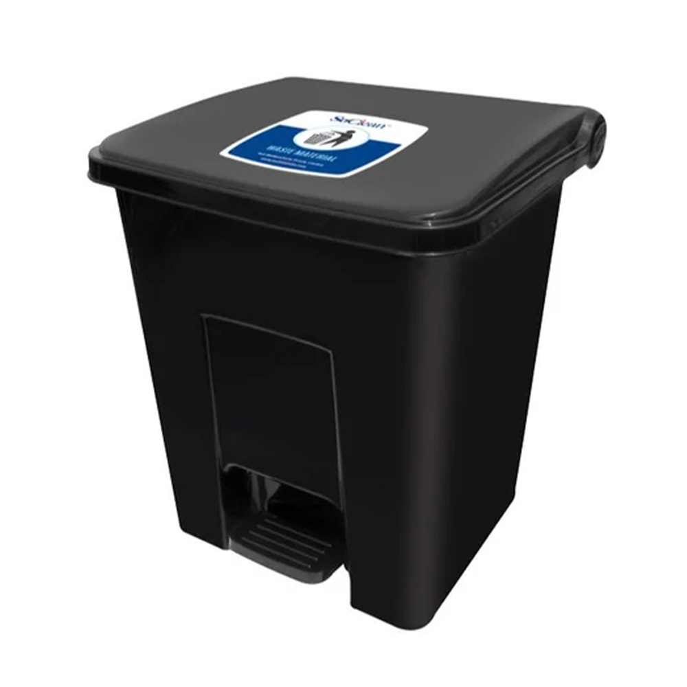 SoClean Bio-Medical Waste Bin With Foot Pedal 15L - Black