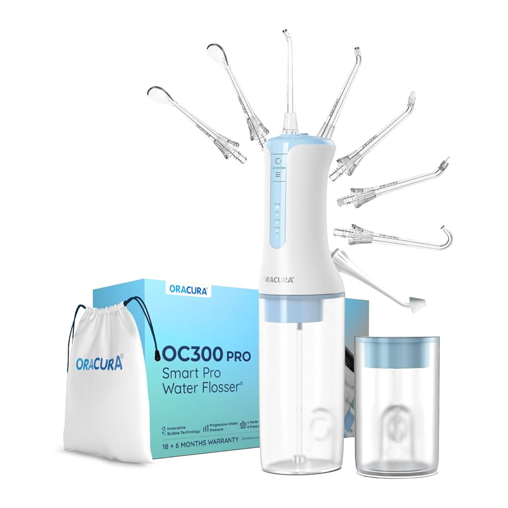 Oracura OC300 Dental Pro Water Flosser - Blue