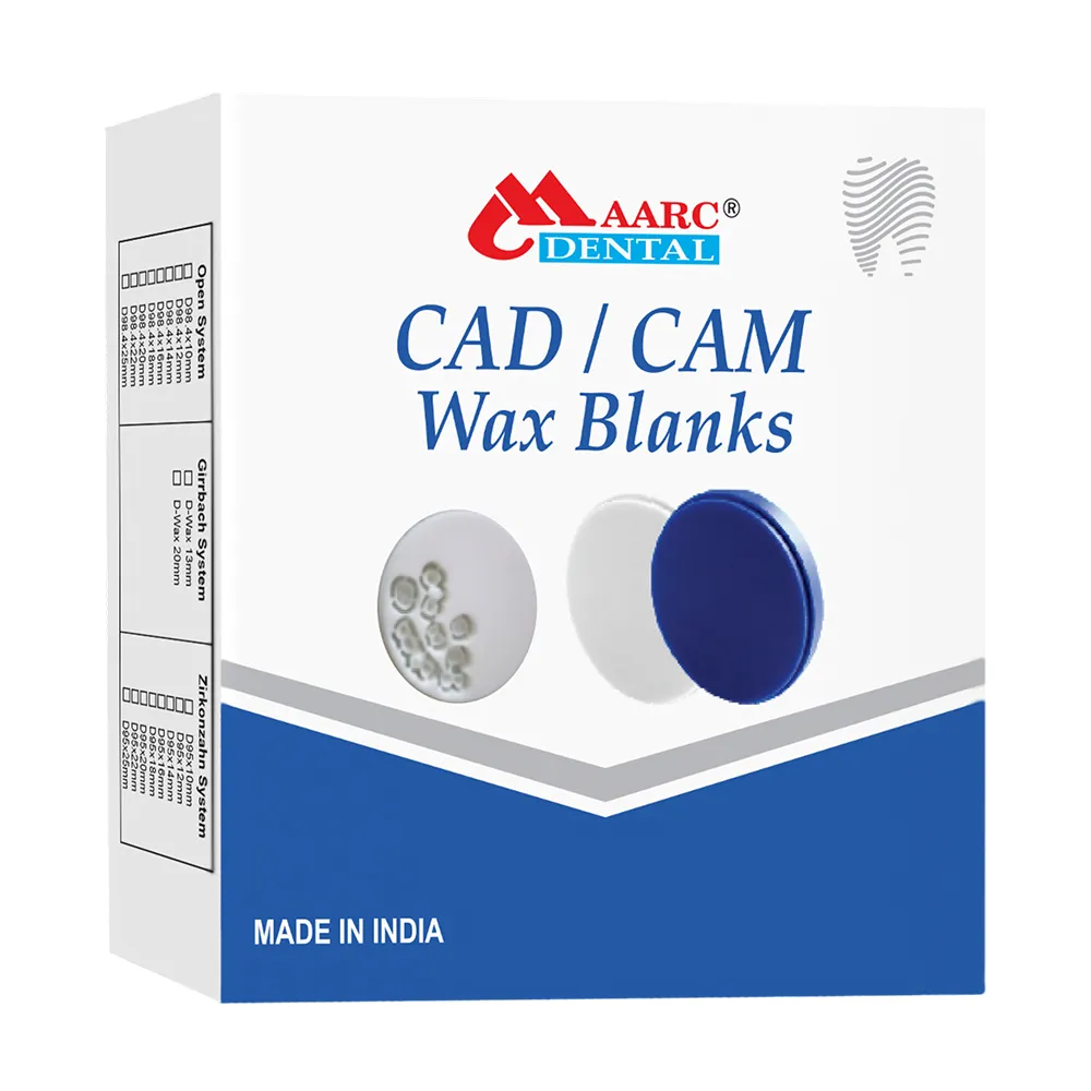 Maarc CAD-CAM Milling Wax Blanks (Open System Type) - Tooth Color