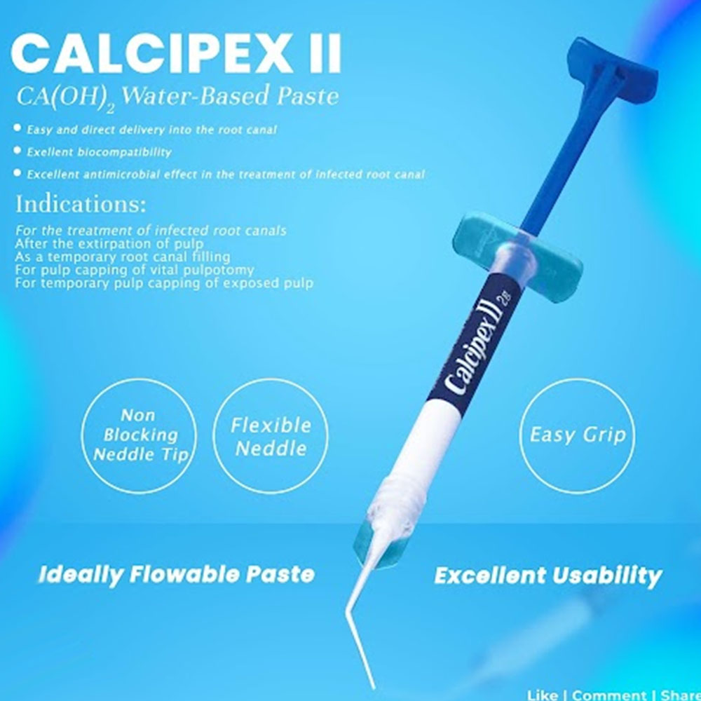 J Morita calcipex II Water Based Calcium Hydroxide Paste