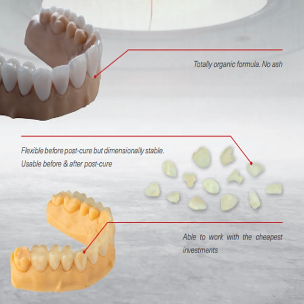 Arma Dental 3D Printing Resin - Cast (1 KG) - Transparent Yellowish (Short Expiry 05-2026)