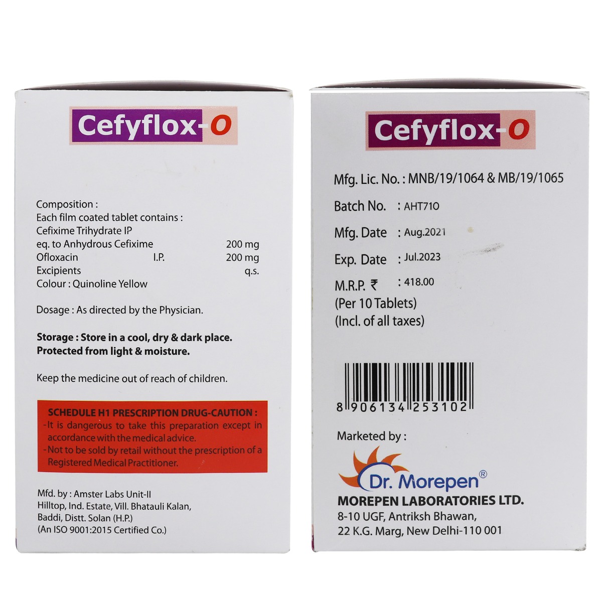 Dr.Morepen Cefyflox -O