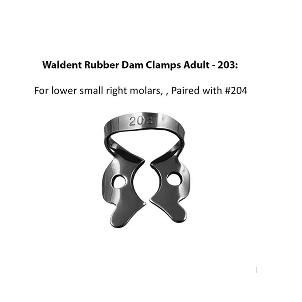 Waldent Rubber Dam Clamps Adult - 203 (16/127)