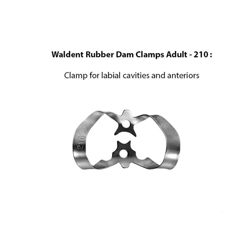 Waldent Rubber Dam Clamps Adult - 210 (16/130)