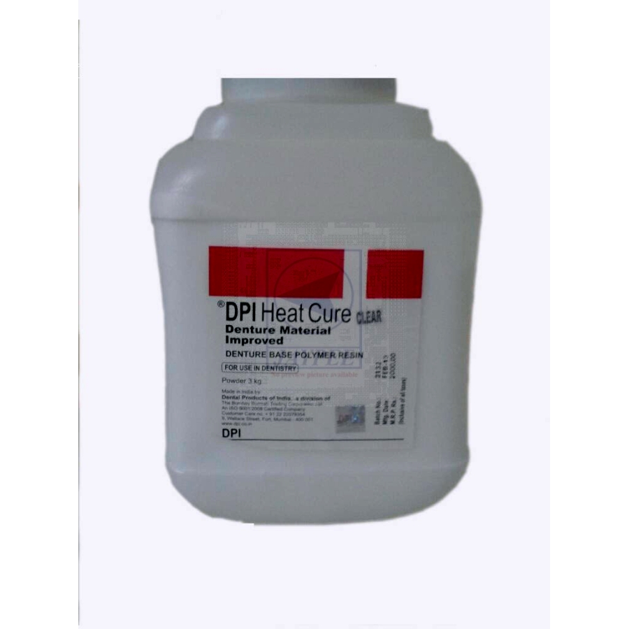 Dpi Heat Cure Powder 3 Kg Jar - Clear