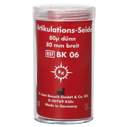 Bausch Articulating Silk 80 mm Red 3 Meter Roll - BK 06