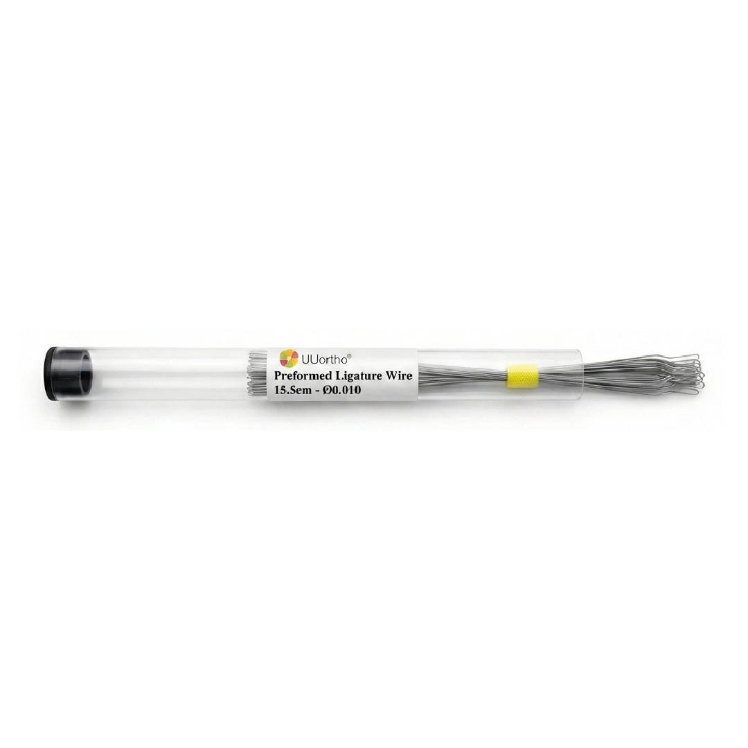 UU Ortho Preformed Ligature Wire 15.5cm - ∅0.010" (Pack of 100)