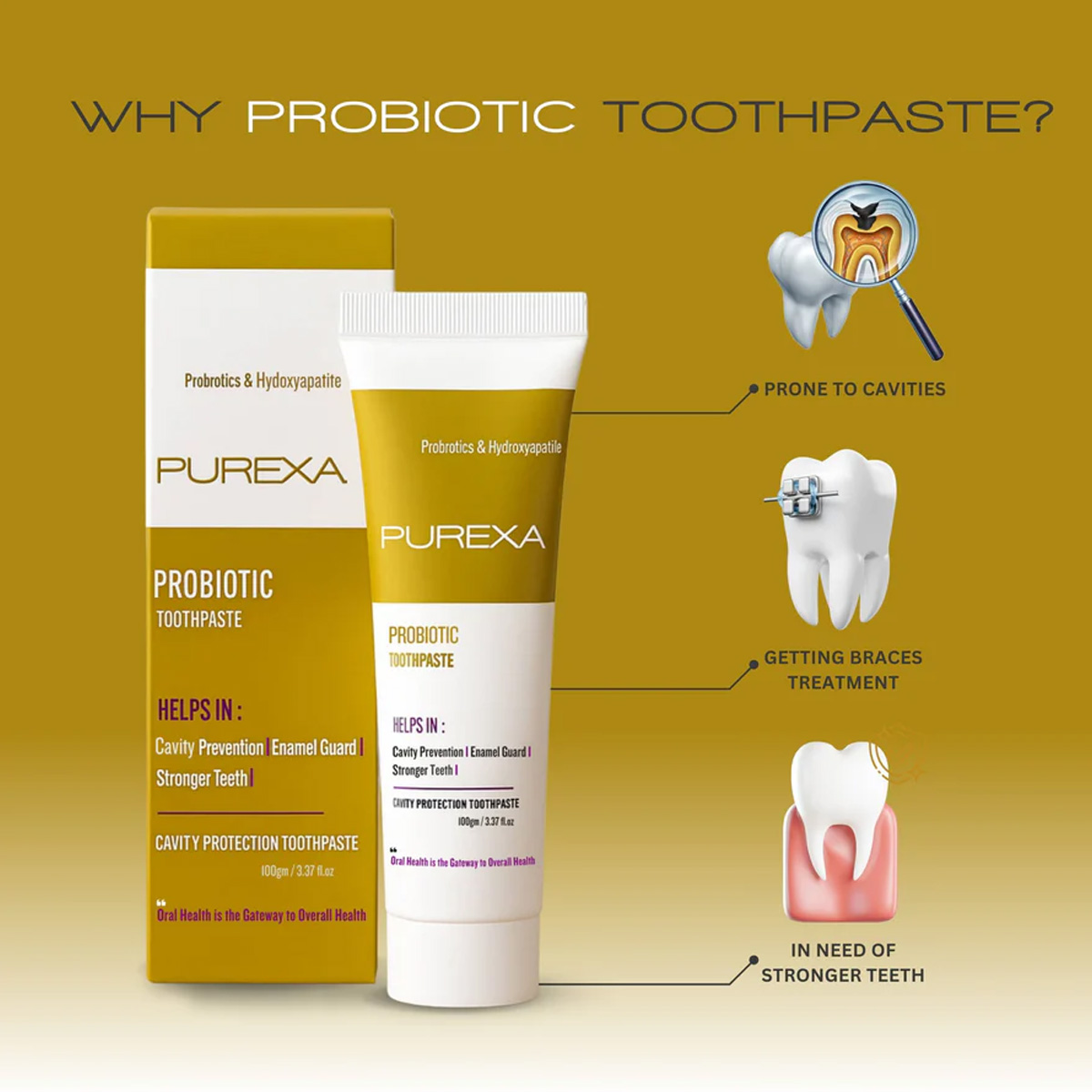 Purexa Probiotic Toothpaste (Pack Of 10)