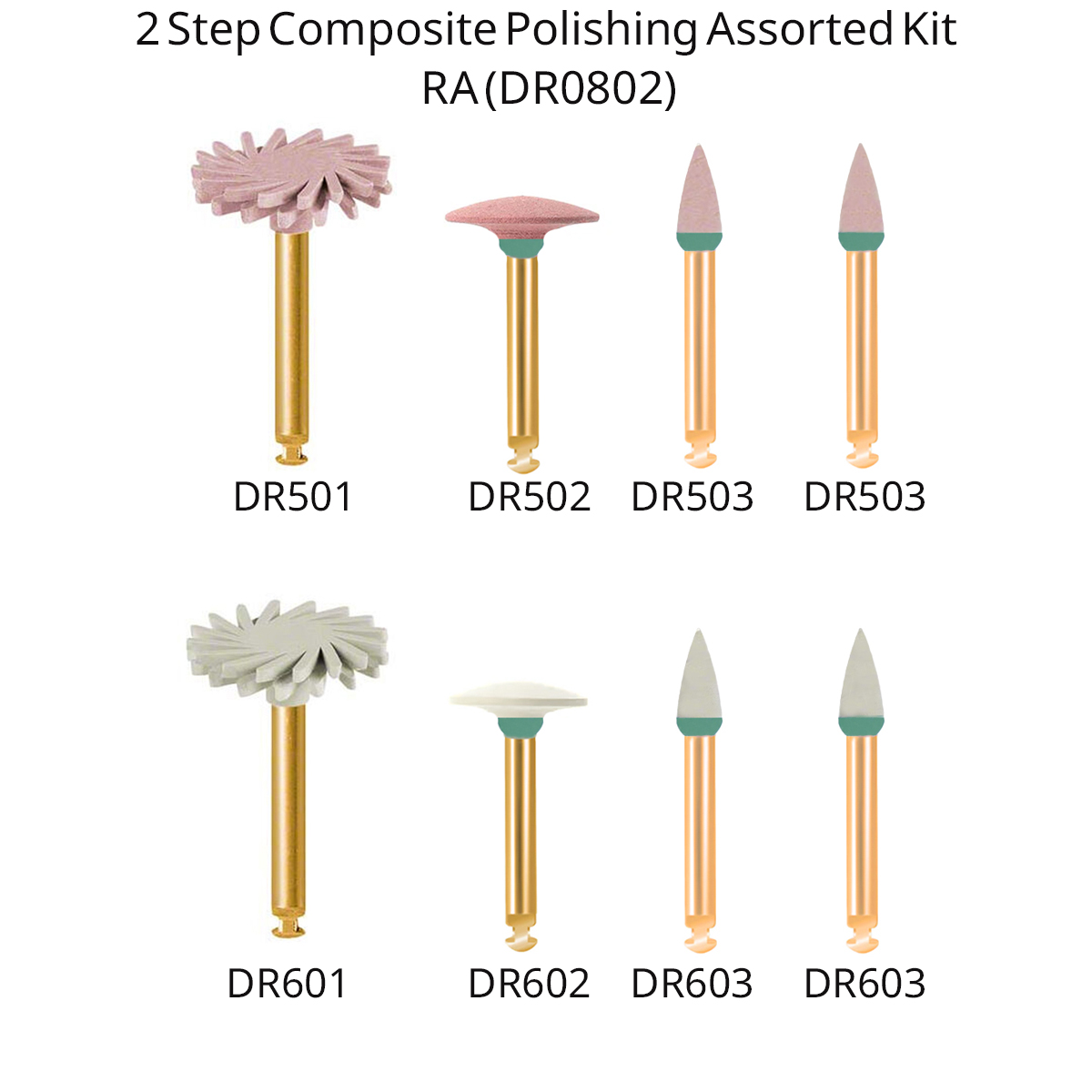 Youdent 2 Step Composite Polishing Assorted Kit RA