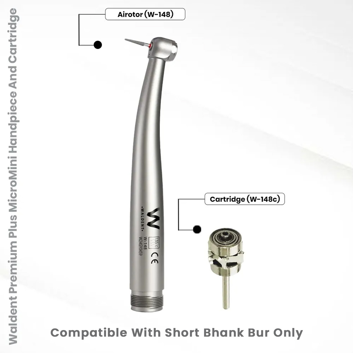 Waldent Premium Plus MicroMini Handpiece And Cartridge
