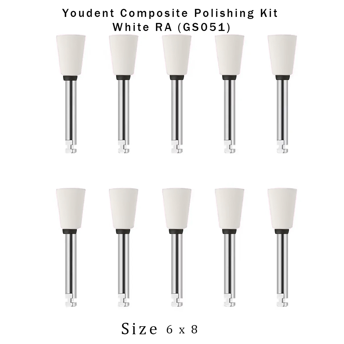 Youdent Composite Polishing Kit White RA (Pack of 10)