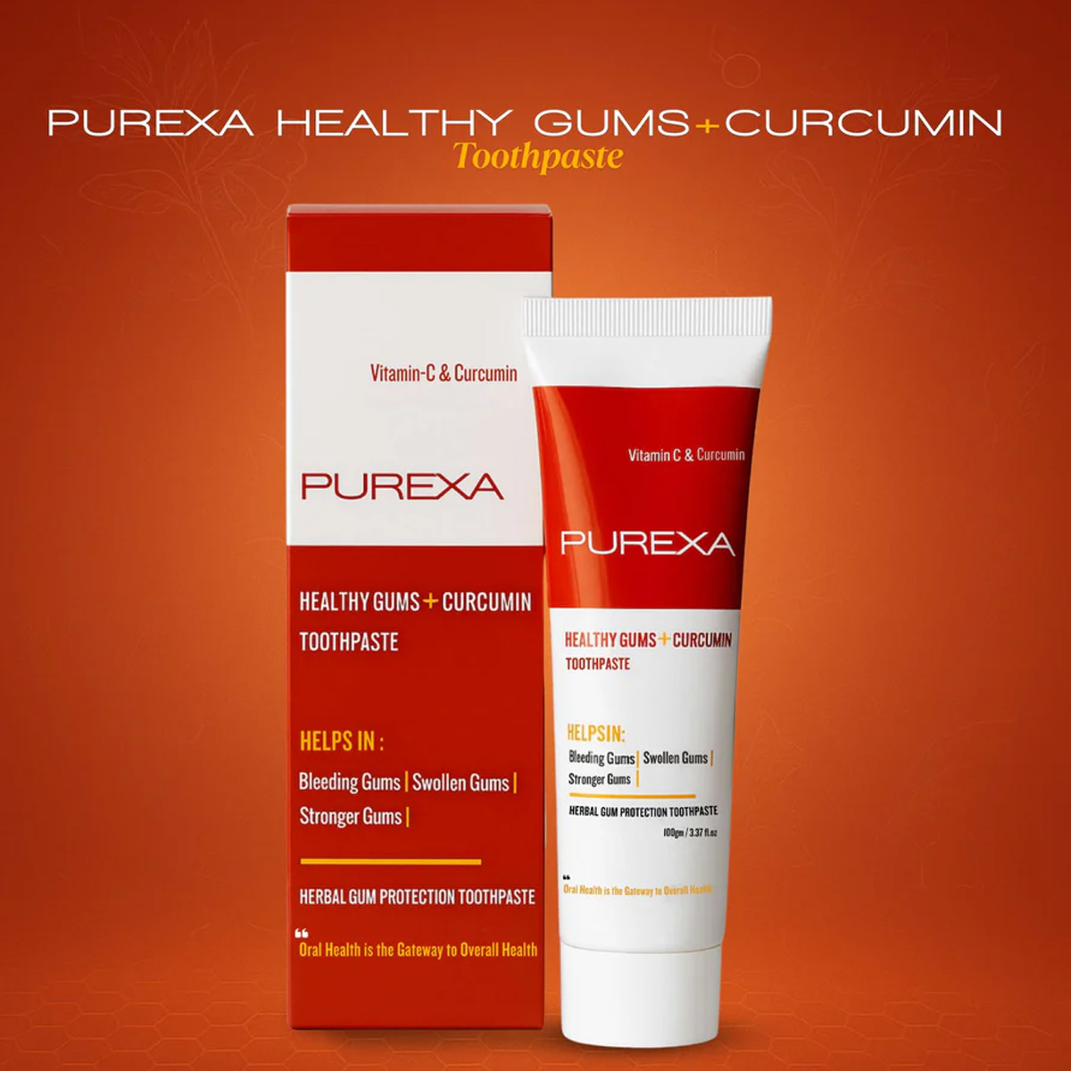 Purexa Healthy Gums + Curcumin Toothpaste (Pack Of 10)
