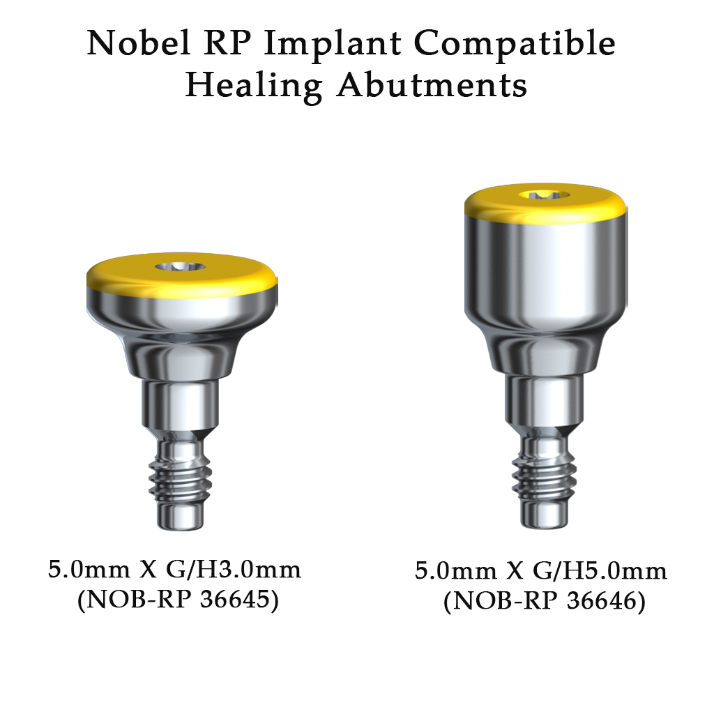 Dentaltech Nobel RP Implant Compatible Healing Abutments