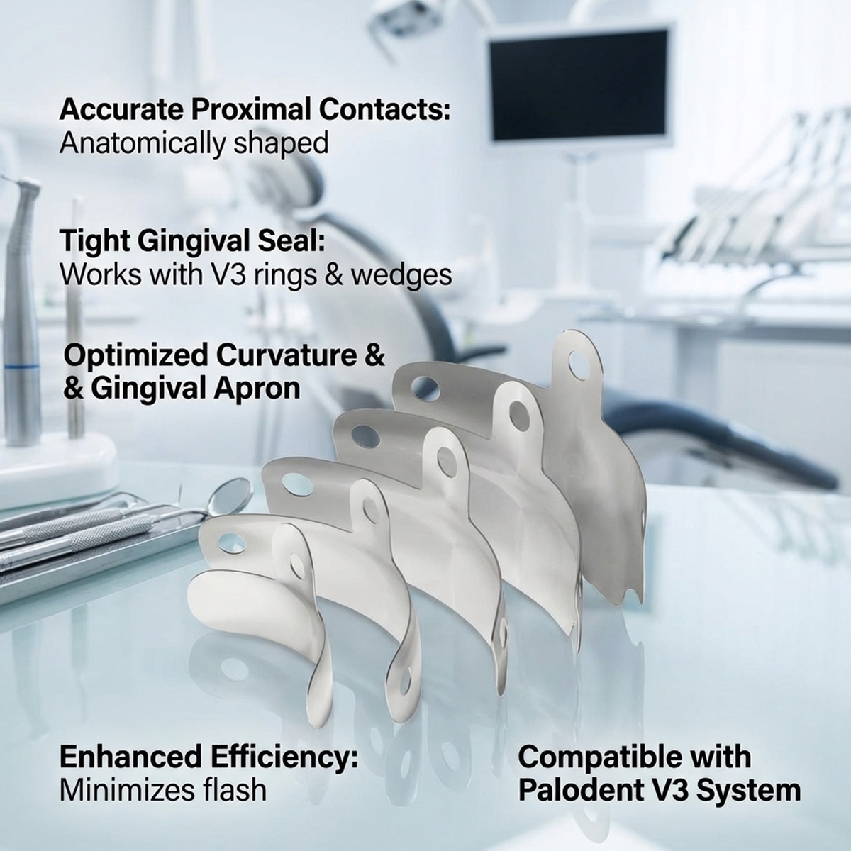 Dentsply Palodent V3 Matrices Refills (Pack Of 50)
