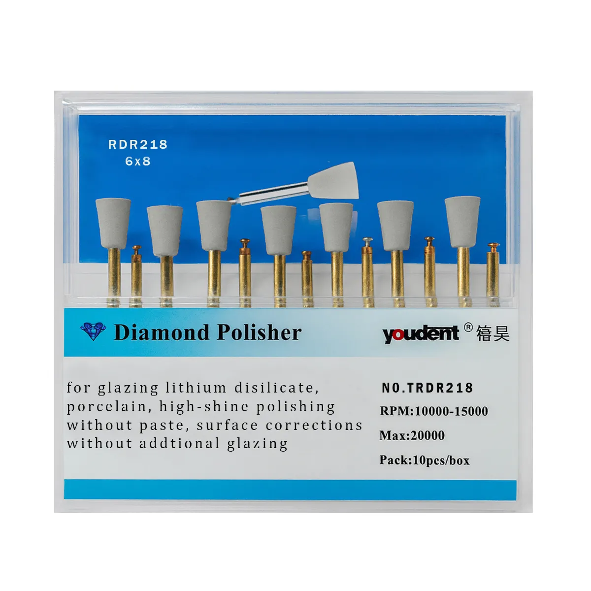 Youdent Diamond Polishers Kit For Ceramic RA
