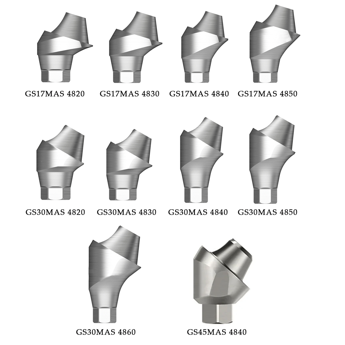 Dentaltech Korean Implant Compatible Multi Unit Angular Abutments - Regular