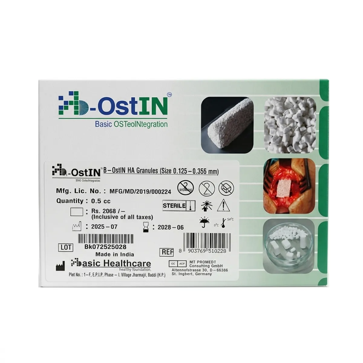 B-Ostin HA Nano Bonegraft Materials 0.125mm - 0.355mm