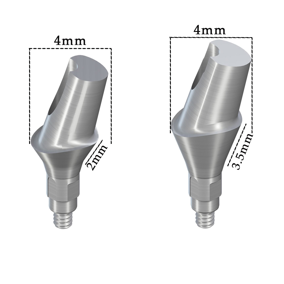 Dentaltech Straumann RC Implant Compatible 15° Angular Abutments