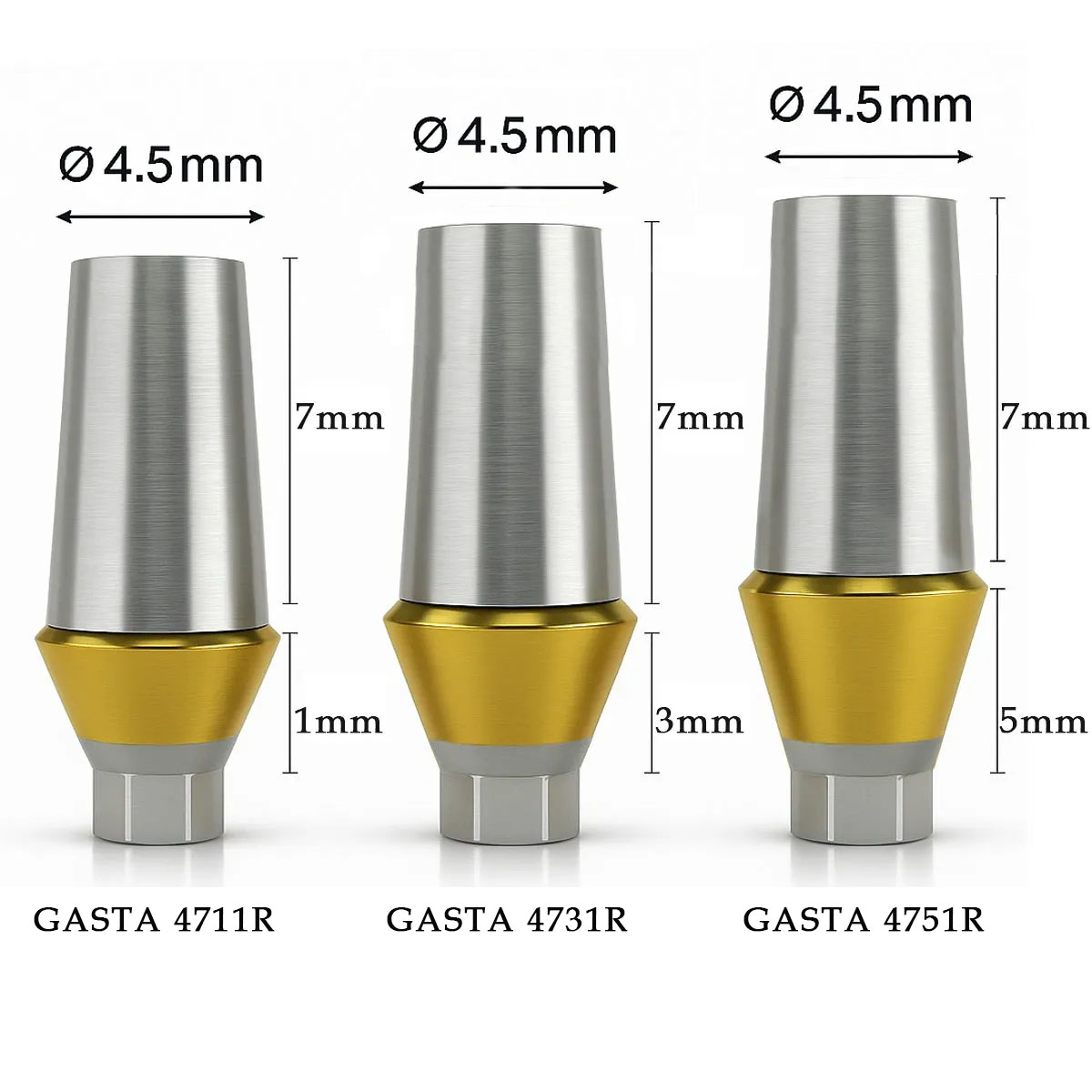 Dentaltech Korean Implant Compatible Straight Abutments - Regular